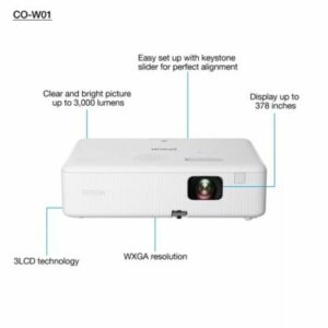 Epson CO-W01 Projector EpiqVision Flex 3000 Lumen